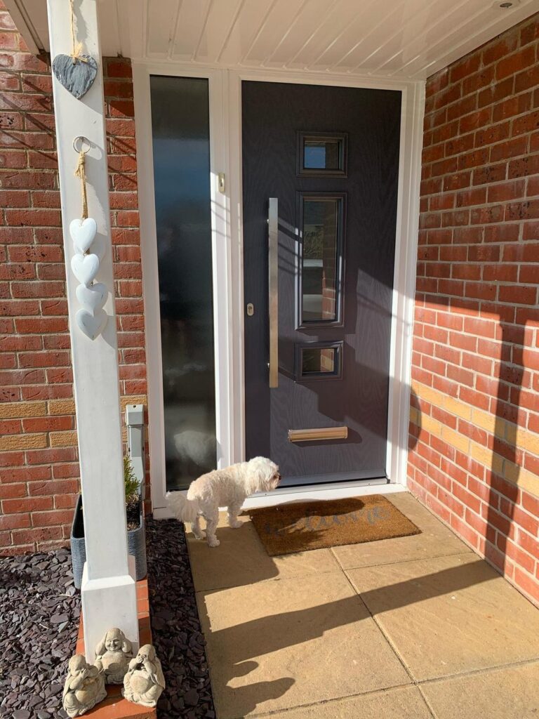 Aluminium entrance doors